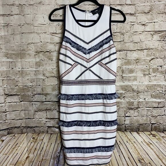 NWT Adelyn Rae Fringe White Dress sz Medium - Picture 5 of 11